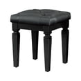 thumbnail image 1 of Topline Home Furnishings Black Vanity Stool, 1 of 2