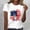 White, variant on Lumosvexa Summer Plain Short Shirt Sleeved Womens Casual T-Shirt Top Relaxed Crew Neck T-Shirt White Size 3XL