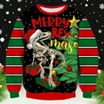 thumbnail image 2 of Christmas Mens Sweatshirts Festive Long Sleeve Soft Crewneck Pullover Sweatshirt Funny Graphic Xmas Gift Winter Casual Mens Sweater Black XXL, 2 of 4