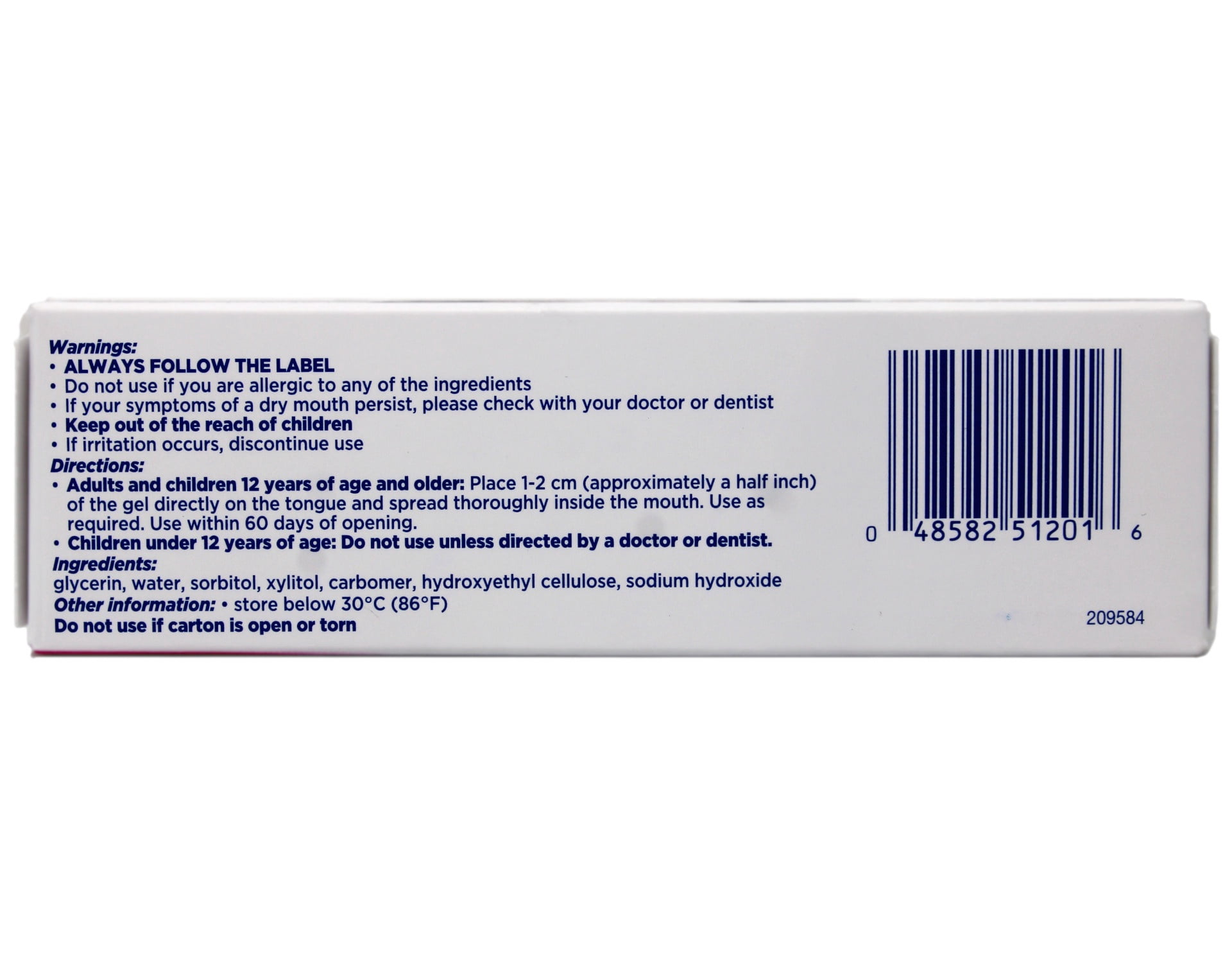 Biotene OralBalance Moisturizing Gel Flavor-Free (Pack of 2)