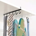 thumbnail image 4 of Pack Storage Hooks for Glasses, Kitchen Utensils, Tooth and Scarf, Bottom Hook for Cabinet, No Drilling Required, Black, 4 of 5