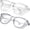 Grey&Clear, variant on Safety Glasses Goggles For Women Nurses Protective Eyewear,Anti Fog Safety Goggles(Leopard)