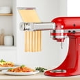 thumbnail image 2 of Accessoire à Pâtes 3 en 1 pour Batteur sur Socle KitchenAid - Fabricant de Pâtes Professionnel en Acier Inoxydable, Comprend Rouleau, Spaghetti et Fettuc, 2 of 7