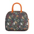 thumbnail image 2 of Lunch Bag Lunch Box for Women Reusable Insulated Lunch Cooler Bags,Large Capacity for Work Travel Picnic,Water-Resistant Halloween Lunch Tote Bag Gifts for Woman Mom Orange, 2 of 6