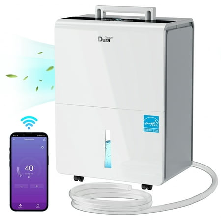 

DuraComfort 50 Pints Dehumidifier for Basement Home 4500 SQ FT With Energy Star Certified & Smart Wi-Fi