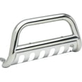 thumbnail image 3 of Fits 2011-2017 Jeep Grand Cherokee Value Bull Bar JP701S Polished; Stainless Steel; 3 Inch Diameter; With Light Mounts; With Skid Plate, 3 of 4
