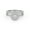 White Gold, variant on Double Halo Bridal Ring Set for Women Round Cut Lab Created Moissanite Twisted Infinity Engagement Wedding Ring in 10K Solid White Gold Size-5