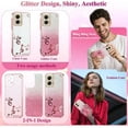 thumbnail image 3 of for Motorola Moto G Stylus 5G 2024 Case Clear Glitter Shiny Motorola Moto G Stylus 5G 2024 Phone Case Silicone Soft Floral Shockproof Cover Pink Slim for Women (Pink), 3 of 14
