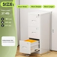thumbnail image 6 of Lateral file cabinet with lock, metal office file cabinet with drawers for home office, lockable file cabinet for legal/letter/A4/F4 size, 6 of 12