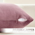thumbnail image 6 of Softalker Decorative Pillow Covers, Velvet Square Pillow Cases 18x18 Inch Set of 4, Soft Solid Throw Pillow Covers for Home, Couch, Sofa, Bedroom, Living Room, Patio (Pink), 6 of 6