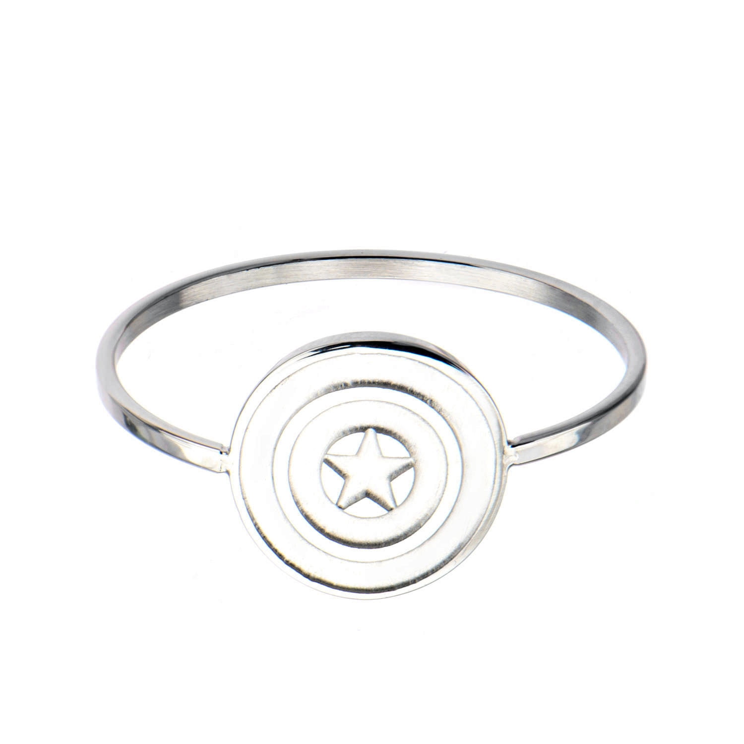 Details about  / Marvel Captain America Civil War Shield Logo Stainless Steel Ring