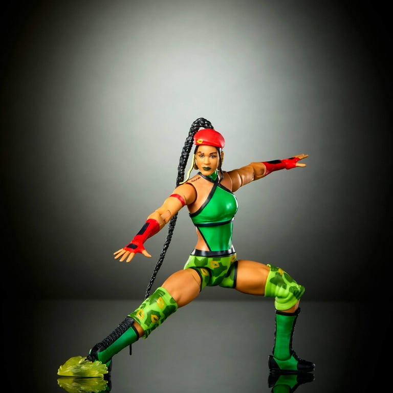 WWE X Street Fighter Bianca Belair Action Figure & Accessories, 6