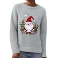 thumbnail image 3 of ZHOUCHANKIDS Christmas Sweaters for Women - Funny Festive Womens Christmas Sweaters - Cute Winter Holiday Outfit Grey L, 3 of 6