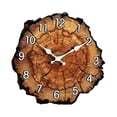 thumbnail image 2 of Reloj de pared de madera con movimiento silencioso, decorativo, silencioso y elegante, para colgar en la pared. 30 centímetros, 2 of 6