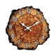 thumbnail image 2 of Reloj de pared de madera con números arábigos, sin tictac, elegante, fácil de leer, con veta de madera. 30 centímetros, 2 of 6