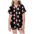 thumbnail image 1 of WEAIXIMIUNG Pajamas For Children Shirt And Pant Matching Set Sleepwear Set With Pockets For Christmas 8-9 Years, 1 of 4