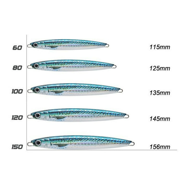 Sinking 40g 105mm Minnow Spinning Baits Metal Fishing Lure Spanish mackerel Lead  Casting Jig Bait 40G 005 