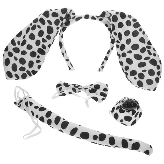 Masteelf 1 Set Dog Costume Supplies Bow Tie Headband Tail and Nose Halloween Dog Costume Accessories
