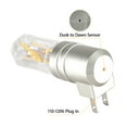 thumbnail image 5 of Better Homes & Gardens 4.25"H Nickel LED Vintage Night Light, Soft White Dusk to Dawn Auto on & off, 5 of 10