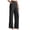Black, variant on Womens Casual Cotton Linen Pants Lightweight Summer Loose Fit High Waist Straight Leg Plus Size Solid Lounge Trousers