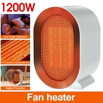 Space Heater, Portable Electric Heaters for Indoor Use, 1200W PTC Desk Heater Fan for Bedroom Home Office, White