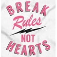 thumbnail image 2 of Break Rules Not Hearts Valentines Day Men's Graphic T Shirt Tees Brisco Brands M, 2 of 4