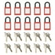 thumbnail image 1 of Candado De Seguridad, Candado De Bloqueo Resistente, 10 Piezas De Nailon De Haz Corto, Resistente A La Corrosión, Resistente Al óxido Para Bloquear Y Etiquetar, 1 of 8