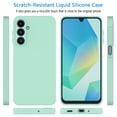 thumbnail image 5 of For Samsung Galaxy A16 5G Case Silicone Cover, Tekcoo Shockproof Rugged Soft Gel Rubber Ultra Slim Protective Cover Anti-Scratch Microfiber Lining Cute Phone Case for Galaxy A16 5G - Mint, 5 of 11