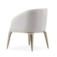 thumbnail image 6 of Michael Amini Malibu Crest Faux-Suede Vanity Chair - Doeskin/Chardonnay, 6 of 11