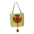 thumbnail image 2 of Bolsa de transporte para gatos, bolsa de viaje, bolso de hombro, patrón de lona para caminar, senderismo, animales pequeños, perros pequeños, gatos Verde Pequeño, 2 of 8