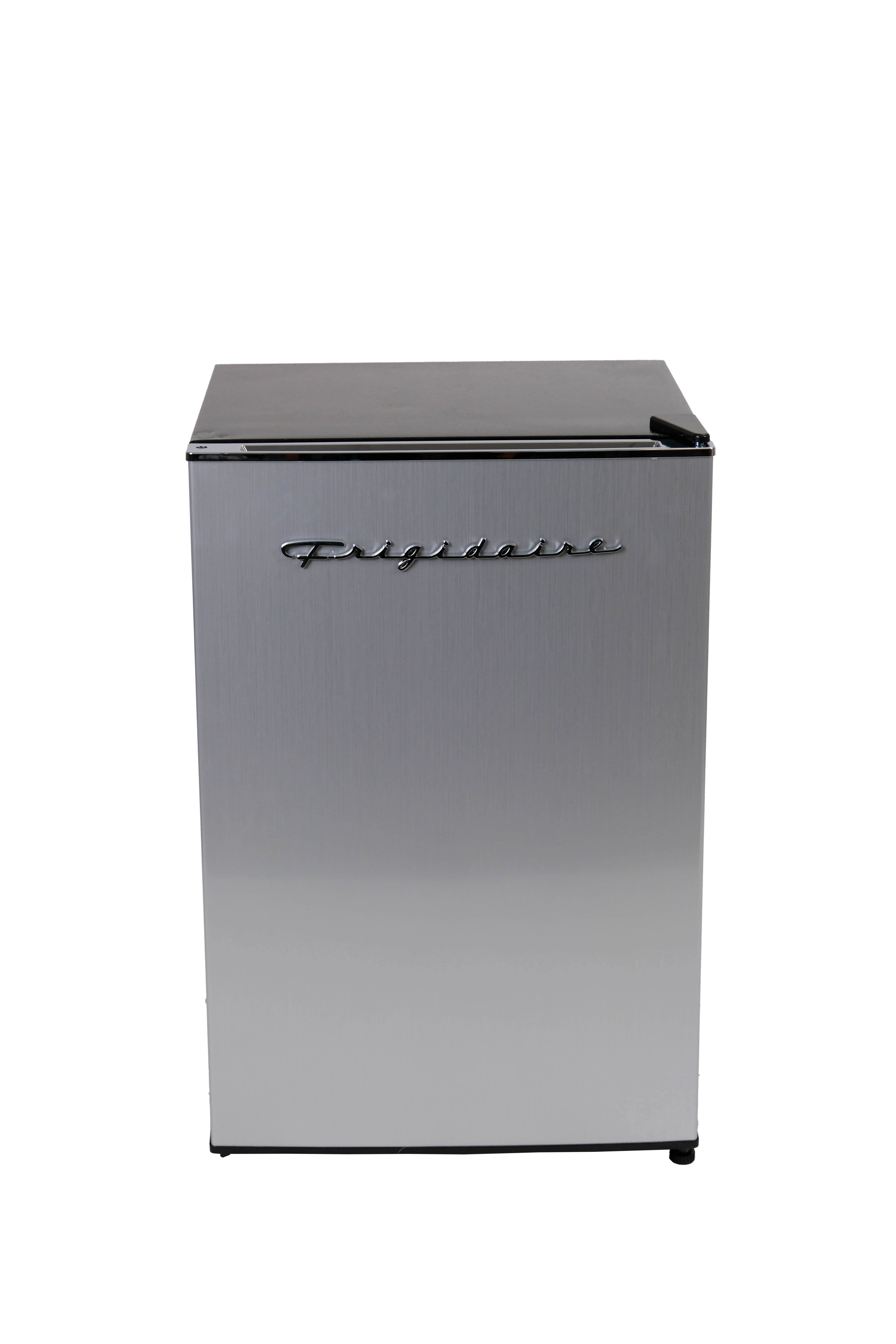 Frigidaire 2.5 Cu. ft. Compact Refrigerator with Chiller Compartment, Space-Saving Mini Fridge for Home, Office, Platinum