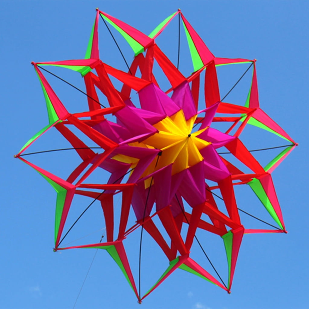 Yokua Realistic Blooming Flower Kites Blooming Simple Assembly for All Ages