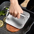 thumbnail image 2 of Stainless Steel Burger Press Heavy Duty Burger Smasher Grill Meat Press for Griddle Grill Cooking, 2 of 6