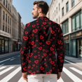 thumbnail image 4 of Uorisanigo Men's Casual Blazer Lightweight Jacket Size XL Long Sleeve Casual Blazer Jackets Regular Fit Suit Jackets Mens Valentines Jacket Suit, Valentines Red Heart, 4 of 6