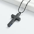 thumbnail image 4 of Cross with Birthstone Memorial Cremation Jewelry for Ashes Holder Urn Necklace for Ashes of Loved One Ashes Pendent for Ashes and Chain, 4 of 7