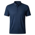 thumbnail image 7 of COSFO Short Sleeve Men Polo Shirts Casual Business Plaid Shirt with Pocket Collared Pullover Work Loose Fit Tops, 7 of 7
