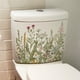 thumbnail image 2 of Pegatinas para tapa de asiento de inodoro, hojas de plantas, flores, hojas verdes, calcomanías florales para tapa de inodoro, pegatina impermeable para decoración de cisterna de baño, 2 of 7