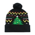 thumbnail image 2 of HomeKingdee LED Christmas hats, illuminated Christmas hats, neutral knitted brim, suitable for parties to celebrate festivals, 2 of 6