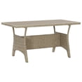 thumbnail image 6 of vidaXL Patio Table Rectangular Dining Table Outdoor Furniture Poly Rattan, 6 of 19