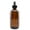 Amber, variant on Cornucopia Brands 8-Ounce Clear Glass Fine Mist Spray Bottles (4-Pack); Boston Round w/Atomizer Spritzers for Aromatherapy, Perfume, Cologne, DIY & More