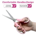 thumbnail image 6 of AGCAN 4 Pack Scissors All Purpose, 8" Multicolor Scissors for Office with Sharp Blades, Scissors All Purpose Heavy Duty with Comfort Grip Handles For Home, Sewing, and Crafts, Pink, 6 of 7