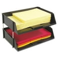 thumbnail image 3 of deflecto Industrial Stacking Tray Set, Two Tier, Plastic, Black, 3 of 3