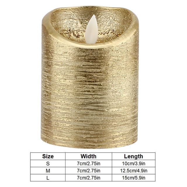 Swinging Flame Electric Candle, Flame-Less Candles Durable Energy-saving For Christmas For Wedding