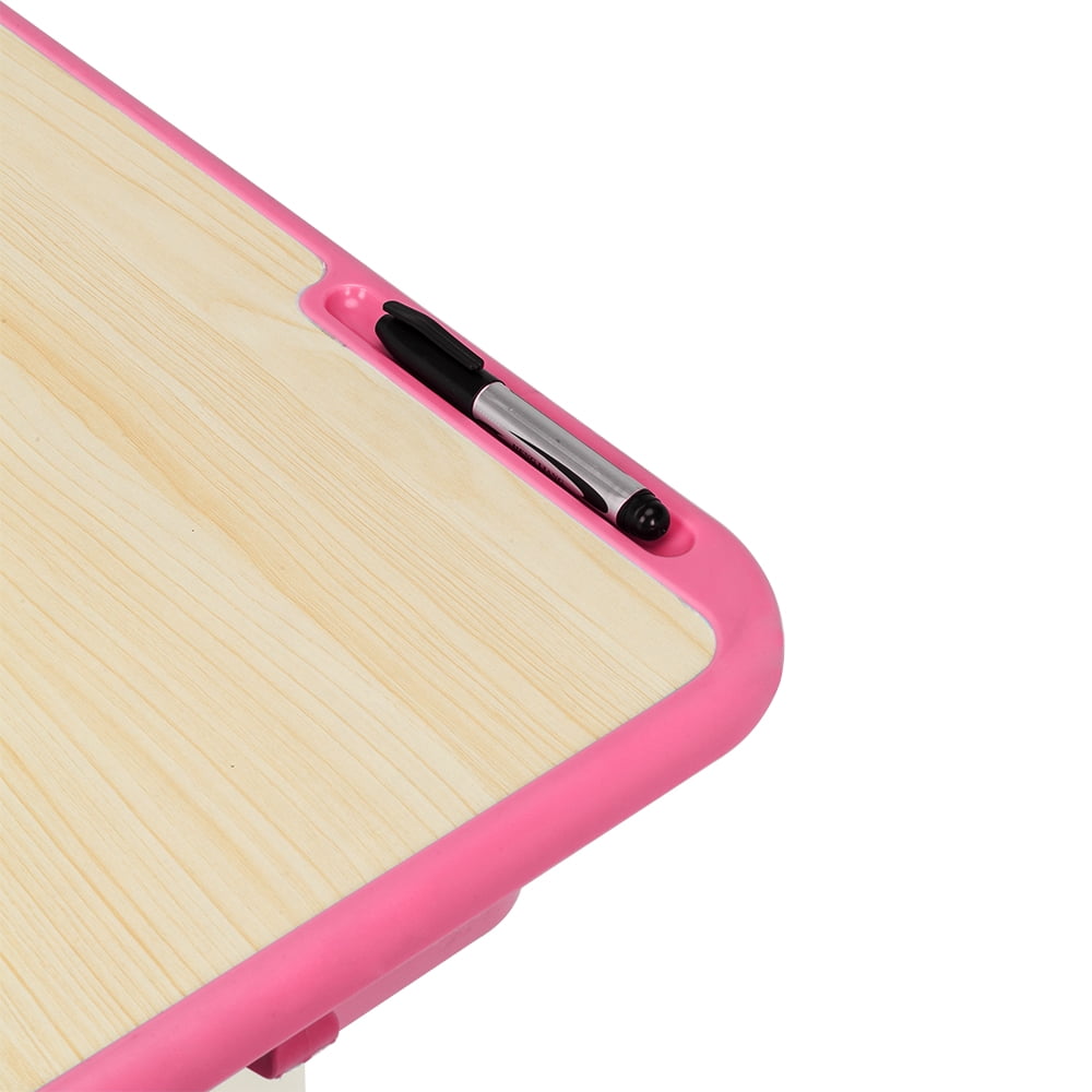 Kids School Desk Set, Children Table Desk Sets for Playing Reading Studying, Pink Kids School Desk Set, Children Table Desk Sets for Playing Reading Studying, Pink