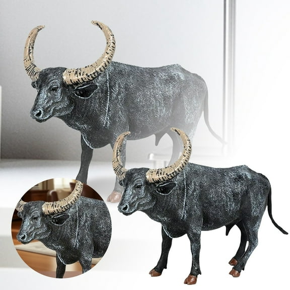 Farm Animal Toy Figurine Realistic Bull Model for Kids Educational Large Scale Cattle