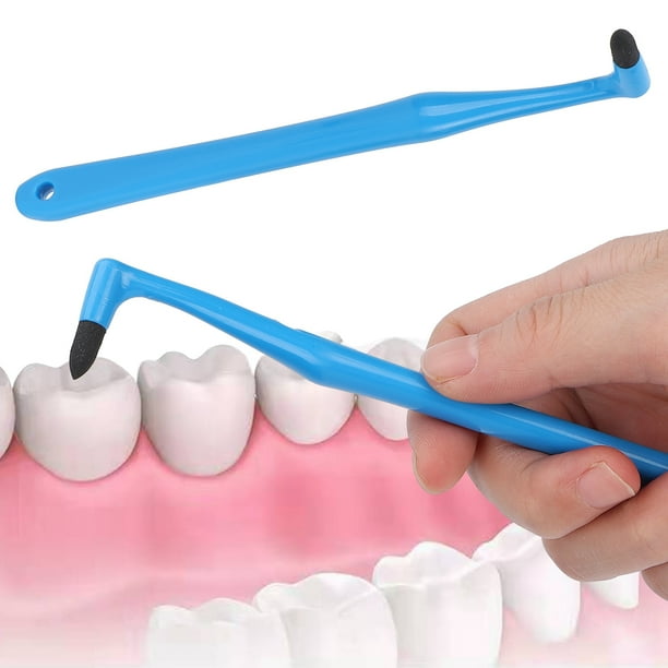 Quitamanchas de Dientes Profesional, Pulidor Blanqueador de Dientes, Borrador de Manchas de Dientes, Herramienta de Pulido de Limpieza de Dientes de Plástico, Herramienta (azul) EOTVIA NO
