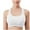 White, variant on Taqqpue Sports Bra for Women Strappy Medium Support Push Up Padded Sports Bra for Running Workout Bra Yoga Bra