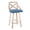 Beige, Blue, variant on LumiSource Clear Charlotte 26" Fixed-Height Counter Stool - Set of 2