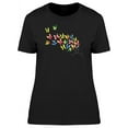 thumbnail image 1 of Colorful Butterflies Nature Lady T-Shirt Women -Image by Shutterstock, Female Large, 1 of 2