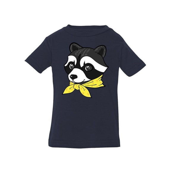 Raccoon With A Yellow Scarf T-Shirt Infant -Image by Shutterstock,  18 Months